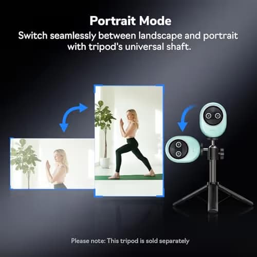 EMEET Piko+ (Piko Plus), World’s 1st Dual-Camera AI-Powered 4K Webcam, 1/2.55'' Sony Sensor, 3 Mics&3 Sound Modes, Panda Magnetic Privacy Cover, USB C-C&C-A, Ideal for Livestreamers image