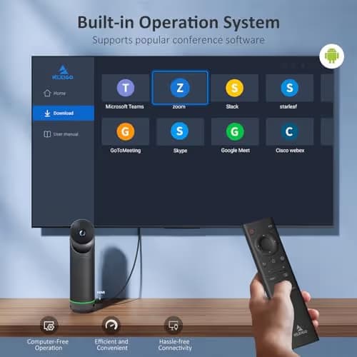 NexiGo Meeting 360 Ultra (Gen 3), Enhanced All-in-One Conference Camera System, Multi-Camera Setup, 8K Capture, AI-Powered Framing and Auto Tracking, for Medium to Large Meeting Rooms image
