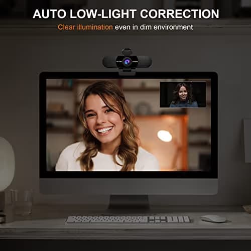 EMEET 1080P Webcam with Microphone, C960 Web Camera, 2 Mics Streaming Webcam, 90°FOV Computer Camera, Plug and Play USB Web Cam for Online Calling/Conferencing, Zoom/Teams/Facetime/YouTube, Laptop/PC image