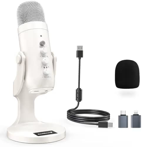 ZealSound K66 Podcast Microphone - White image