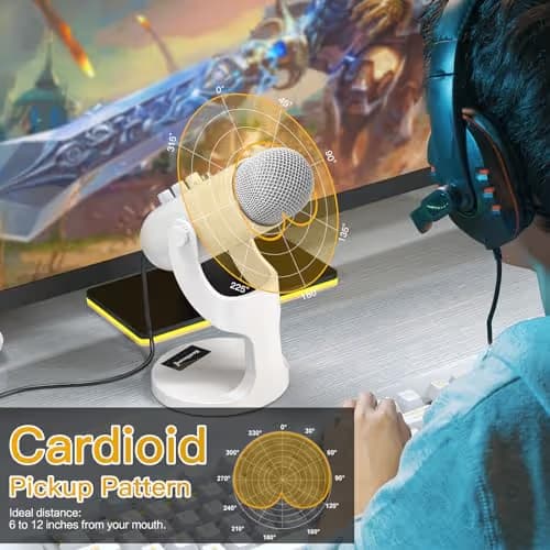 ZealSound K66 Podcast Microphone - White image