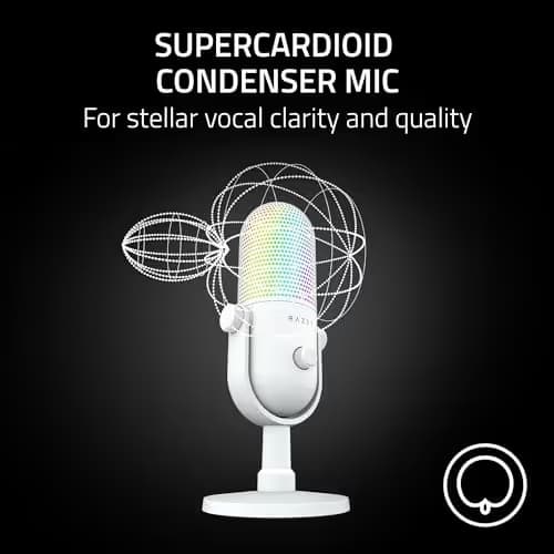 Razer Seiren V3 Chroma RGB USB Microphone - White image