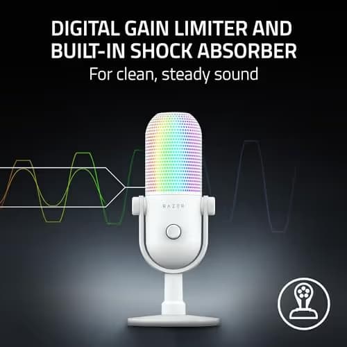 Razer Seiren V3 Chroma RGB USB Microphone - White image