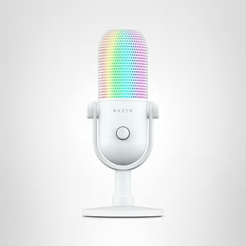Razer Seiren V3 Chroma RGB USB Microphone - White image