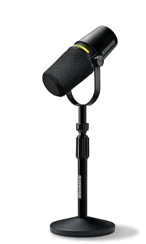 Shure MV7+ Podcast Dynamic Microphone with Stand - Black main image