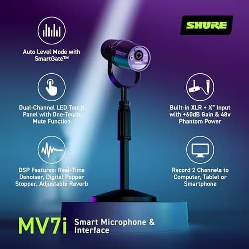 Shure MV7i Smart Microphone image