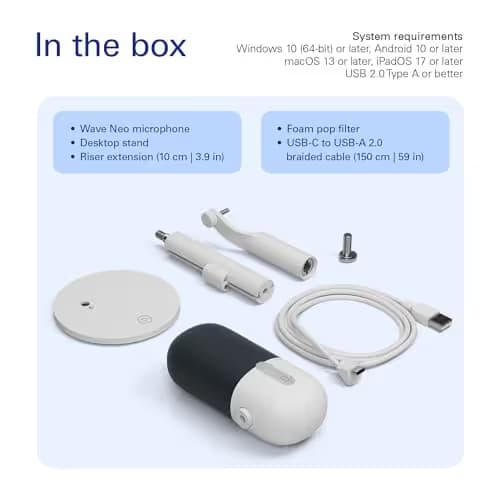 Elgato Wave Neo USB Condenser Microphone image