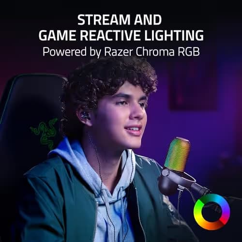 Razer Seiren V3 Chroma RGB USB Microphone - Black image
