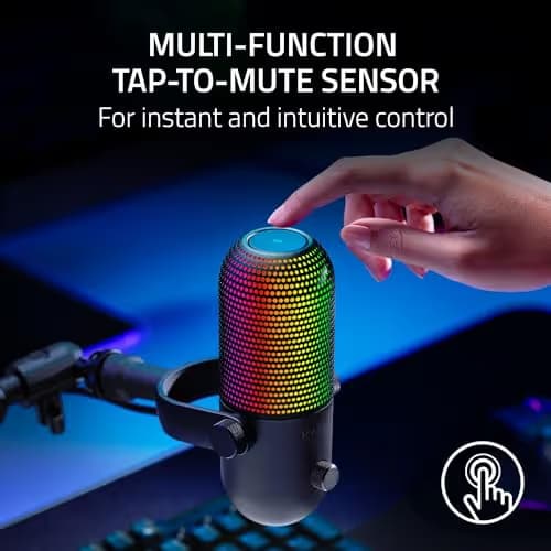 Razer Seiren V3 Chroma RGB USB Microphone - Black image