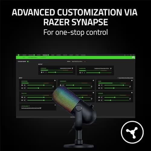 Razer Seiren V3 Chroma RGB USB Microphone - Black image