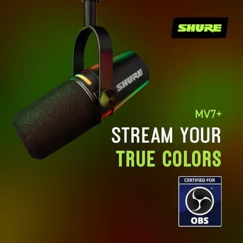 Shure MV7+ Dynamic Microphone image