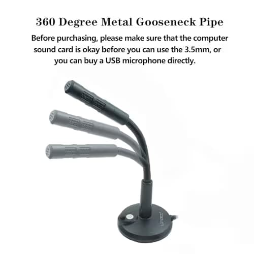 LANDIBO 3.5mm Gooseneck Microphone image