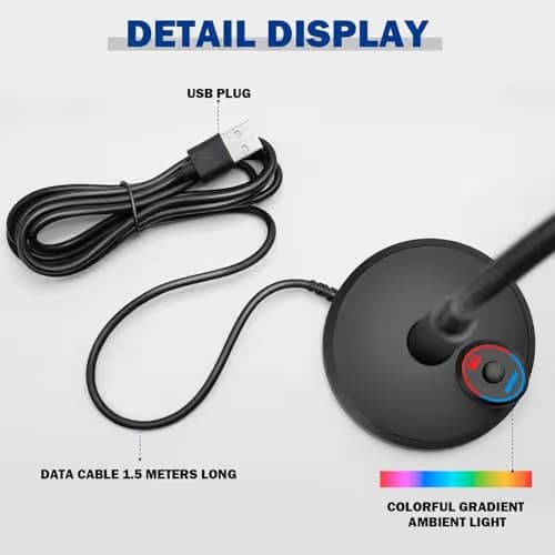 Futurtecer RGB USB Condenser Microphone image