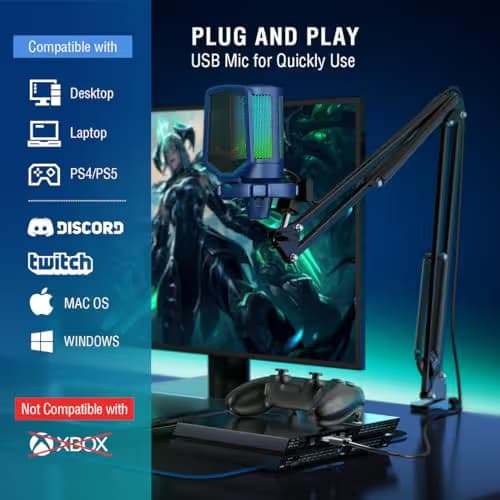 FIFINE A6T USB Microphone Kit - Blue image