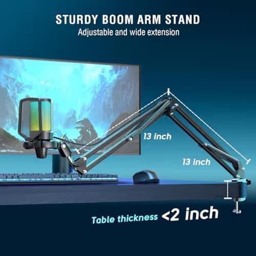 FIFINE A6T USB Microphone Kit - Blue image