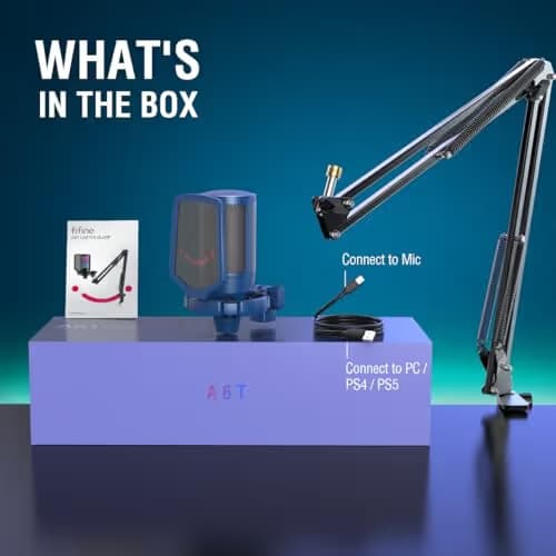 FIFINE A6T USB Microphone Kit - Blue image