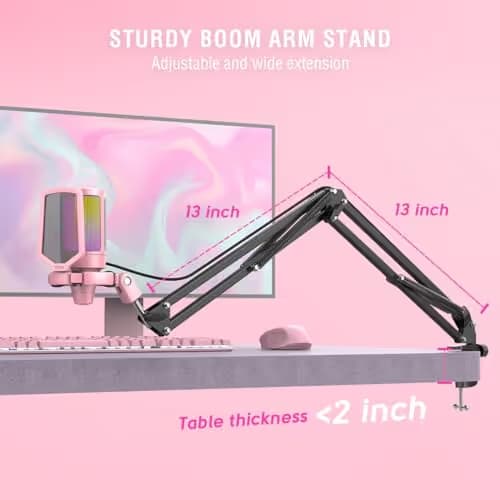FIFINE A6T Pink USB Microphone Kit image