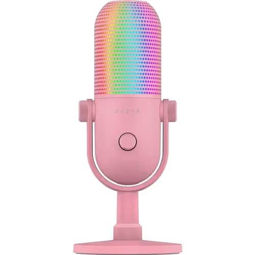 Razer Seiren V3 Chroma RGB USB Microphone Quartz Pink image