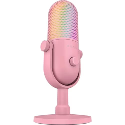 Razer Seiren V3 Chroma RGB USB Microphone Quartz Pink image