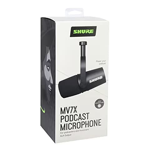 Shure MV7X XLR Dynamic Microphone image
