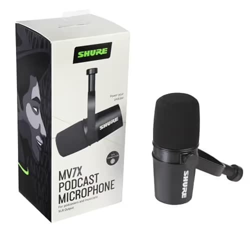 Shure MV7X XLR Dynamic Microphone image
