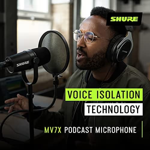 Shure MV7X XLR Dynamic Microphone image