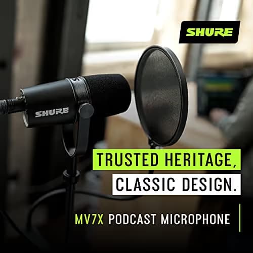 Shure MV7X XLR Dynamic Microphone image