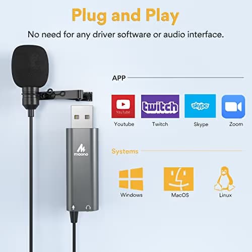 MAONO USB Lavalier Microphone AU-UL20 image