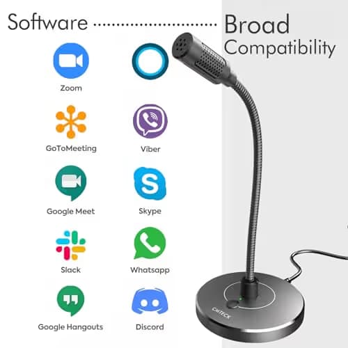 CMTECK USB Computer Microphone G009 Gray image