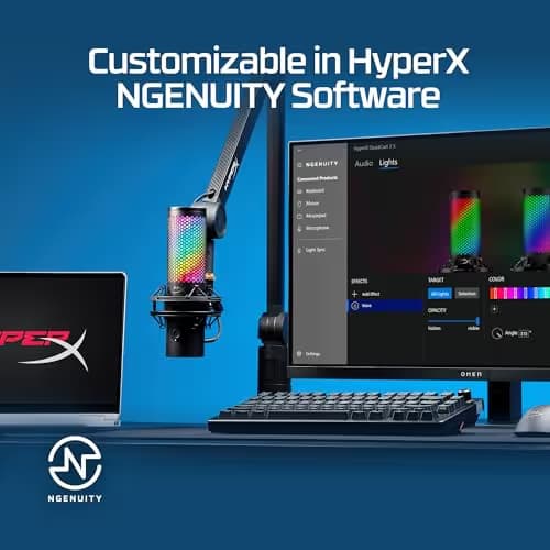 HyperX QuadCast 2 S USB-C Microphone Black image