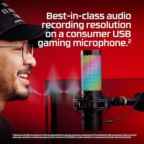 HyperX QuadCast 2 S USB-C Microphone Black image