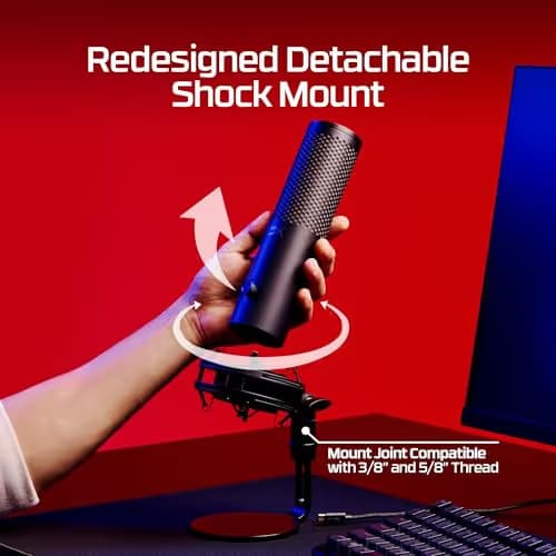 HyperX QuadCast 2 S USB-C Microphone Black image