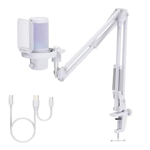 FEELWORLD VM1 White USB Microphone main image
