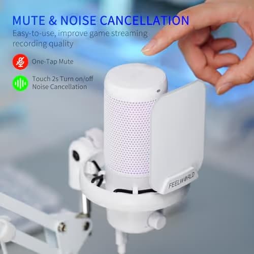 FEELWORLD VM1 White USB Microphone image