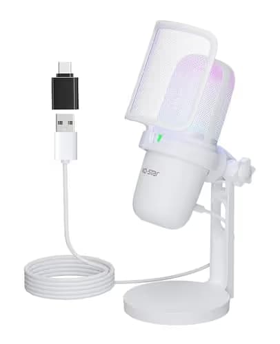 Ko-Star White USB Microphone main image