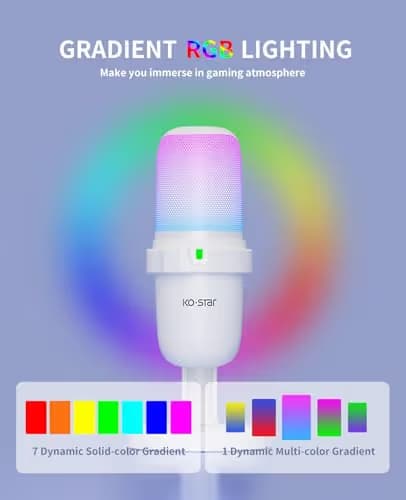 Ko-Star White USB Microphone image
