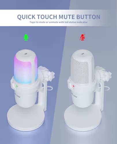 Ko-Star White USB Microphone image