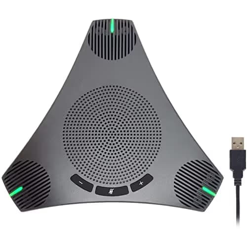 USB Conference Speaker and Microphone with USB Hub main image