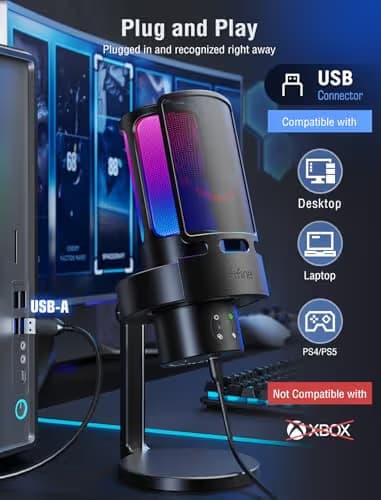 FIFINE AmpliGame A8 Plus USB Microphone image