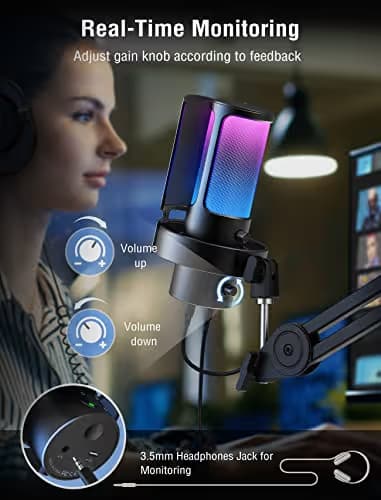 FIFINE AmpliGame A8 Plus USB Microphone image