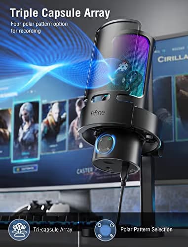 FIFINE AmpliGame A8 Plus USB Microphone image