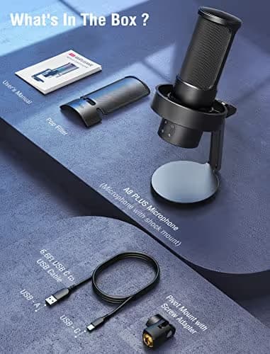 FIFINE AmpliGame A8 Plus USB Microphone image
