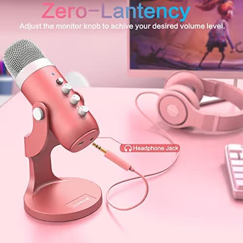 ZealSound K66 Microphone - Pink image