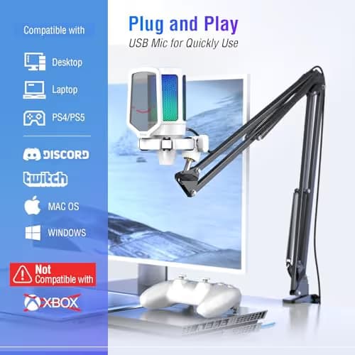 FIFINE A6T White USB Microphone Kit image