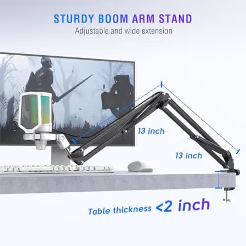 FIFINE A6T White USB Microphone Kit image