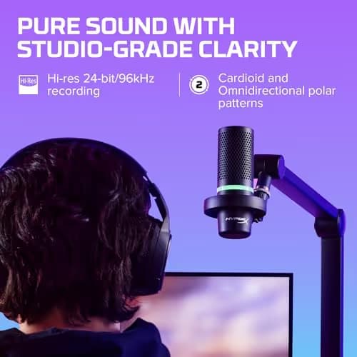 HyperX DuoCast RGB USB Microphone image