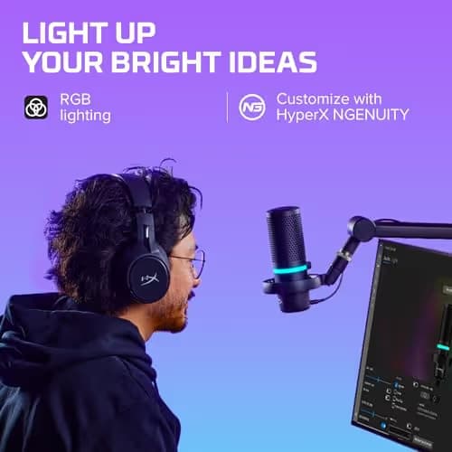 HyperX DuoCast RGB USB Microphone image