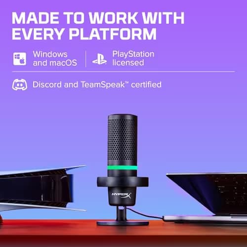 HyperX DuoCast RGB USB Microphone image