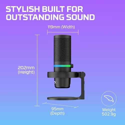 HyperX DuoCast RGB USB Microphone image