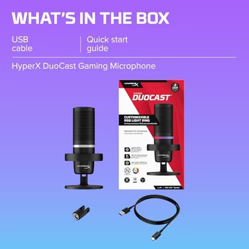 HyperX DuoCast RGB USB Microphone image